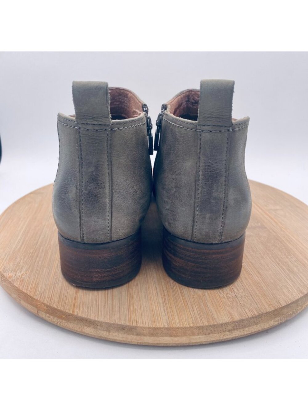 Dansko Boots Womens 8.5 39 Beige Leather Ankle Comfort Booties Lola - Picture 8 of 13